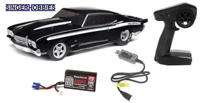 LOSI LOS01023T2 1/16 1970 Chevelle 2WD RC Mini No Prep Drag Car RTR Black HH - Picture 1 of 8