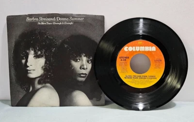 Barbra Streisand/Donna Summer- No More Tears 45 RPM Record LP w/ Picture Sleeve - Image 1 of 2