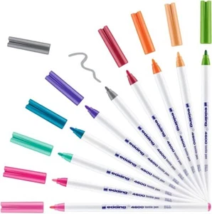 Edding 4600 Textil T-Shirt Stoffstift Markierungsstift - fein 1 mm Linie - Bild 1 von 44