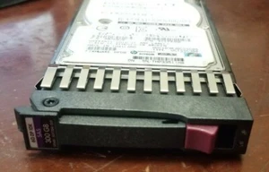 HP 300GB 6G DP 10K RPM SAS SFF Hard Drive 507284-001 with Tray - Picture 1 of 2