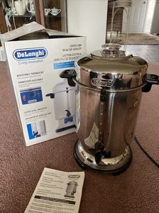DeLonghi DCU60 Ultimate Coffee Maker Pot Urn 20 - 60 Cup Stainless Steel - Picture 1 of 7