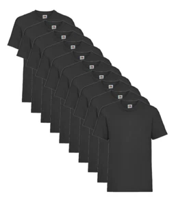 Camiseta Fruit Of The Loom 61033 Valueweight 165gsm Niños Paquete de 10 - Imagen 1 de 28