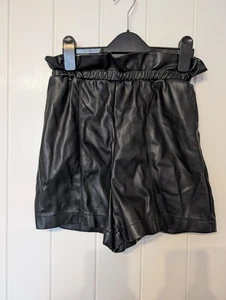 Women's Faux Leather Shorts Size 8 Primark - Picture 1 of 4