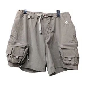 Nike ACG Cargo Shorts Large L Earth Tone Ironstone Brown Rare Trail Pants EUC - Picture 1 of 6