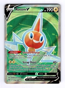 2022 Pokémon LOR Rotom V #176 Rare Ultra NM - Picture 1 of 2