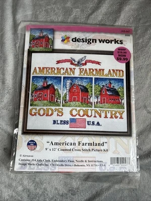 American Farmland Cross Stitch - Image 1 of 2