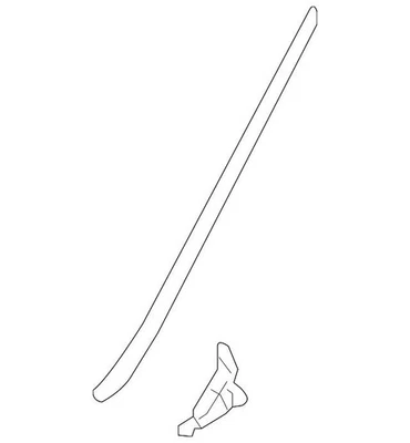 Honda Pilot 2009-2015 moldura lateral genuina OEM 73152-SZA-A01ZA Foto 1 de 4