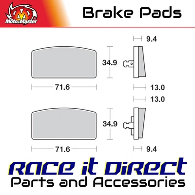Brake Pads for BMW R 60/7 1976-1980 Front Organic MotoMaster - Image 1 of 4