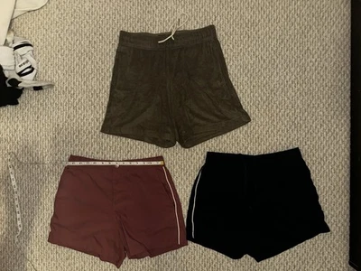 Abercrombie & Fitch 男式短裤套装 XS 度假游泳 5 英寸 & 毛圈布休闲裤 — 第 1/4 张图片