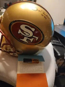 JERRY RICE Autographed Sign Authentic San Francisco 49ers Helmet Upper Deck COA - Picture 1 of 15