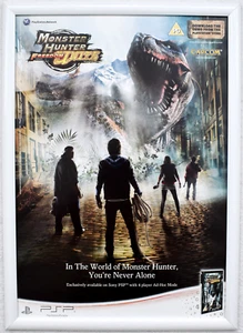 Monster Hunter Freedom Unite RARO PSP 42 cm x 59 cm poster promozionale #2 - Foto 1 di 2