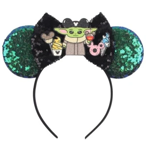 Star Wars The Child Grogu Baby Yoda Disney inspired Minnie Headband - Picture 1 of 1
