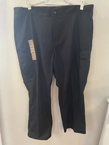 NWT Genuine Dickies Cargo Pant Relaxed Fit Flex Sz 44x30 Black Wrinkle Resistant - Picture 1 of 7