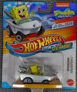 HOTWHEELS Character Car Diecast RACER VERSE 2024 - SPONGEBOB SQUAREPANTS - HRT30 - Picture 1 of 2