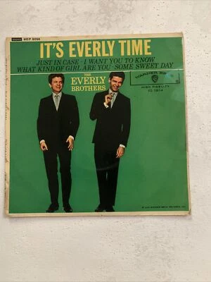 the Everly Brothers It’s Everly Time 45 Mono EP Extremely Rare Vinyl Record - Image 1 of 4