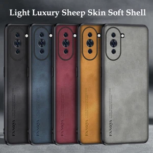 Case For Huawei Nova 10 Pro 9 SE 9 8 7 Shockproof Sheepskin Leather Phone Cover - Picture 1 of 17