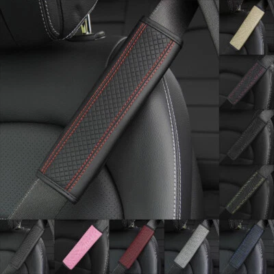 2× Car Seat Belt Covers Strap Pad Shoulder Comfort Cushion Decor Accessories - Image 1 of 4