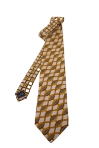 GIANNI VERSACE 100% SILK Neck Tie Geometric - Picture 1 of 5