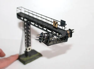 PORTIQUE, POTENCE NACELLE DOUBLE FEU SIGNALISATION, FERROVIAIRE SEMAPHORE HO + N - Foto 1 di 7