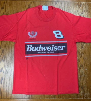 Camiseta deportiva de colección NASCAR 2000 Dale Earnhardt Jr #8 Budweiser King of Beers talla L Foto 1 de 4