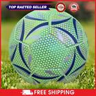 Hot Luminous Football Size 5 Soccer Ball Outdoor Team Toys (Green Fluorescent)