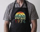 50th Birthday Gifts Born In 1974 Cooking Apron 50 Years Old Chef Kitchen Tabard