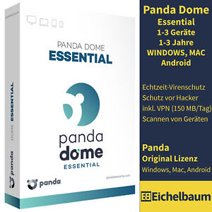 Panda Dome Essential Antivirus Security (1,3,5,10 Geräte PC / 1-3 Jahre) DE TOP