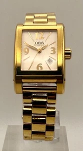 Reloj Tanque Automático Mujer Oris Vintage 2002 Tono Dorado 24mm 25J ref 561 7526 - Imagen 1 de 7