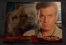 STAR WARS EVOLUTION Promo Card P1 - Obi-Wan Kenobi Ewan McGregor - Topps 2001
