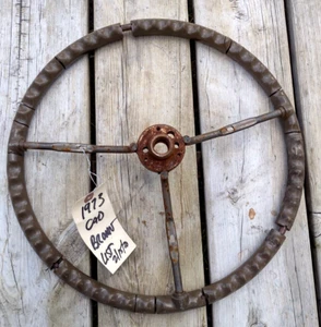 1971-76 Cadillac BROWN Steering Wheel *CORE FOR RESTORATION USE* - Picture 1 of 3