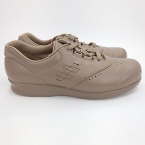 SAS Women's Free Time Shoe Size 8.5 Walking Casual Sneaker Mocha Beige Leather