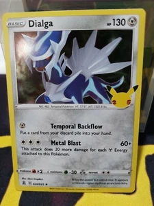 DIALGA 020/025 HOLO RARE Pokemon TCG Celebrations 25th Anniversary PWE - Picture 1 of 2
