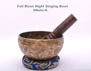 5" Full Moon Bowl-G note Tune Singing Bowl-Handmade Singing Bowl-Sound Healing - Picture 1 of 3