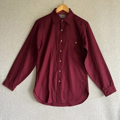 Vtg Pendleton 100% Virgin Wool Shirt Suede Elbow Patches Made In USA Small NWT - Image 1 of 4