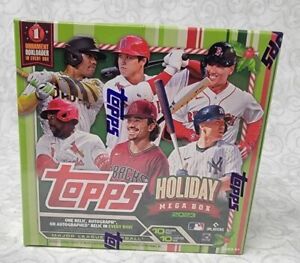 2023 Topps Holiday MLB Baseball Trading Cards Mega Box - Factory Sealed New (F)