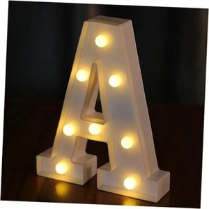 Light Up Letters, Led Letters Lights 26 Alphabet, Decorative Warm light-A - Picture 1 of 7