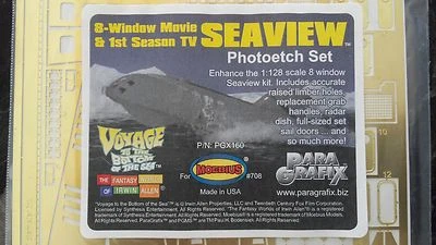 PARAGRAFIX  PHOTOETCH SET FOR THE 8 WINDOW SEAVIEW SUBMARINE # PGX 160 F/S - Image 1 of 4