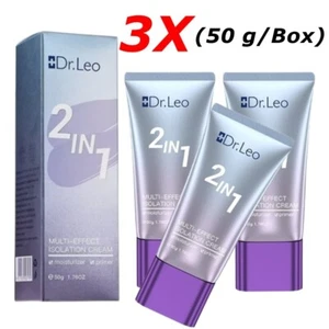 3X Dr.Leo 2in1 Multi-Effect Isolation Cream Moisturizer Primer Make Up Beauty 50 - Picture 1 of 7