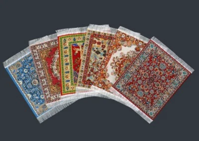 Puppenstube Miniatur - Orient Teppich 8 x 10 cm 1:12 Auswahl zwischen 6 Motiven