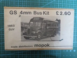 1:76/4mm 00 gauge VERY RARE VINTAGE 1953 GS GUY BUS by MOPOK WHITE METAL KIT - Picture 1 of 5