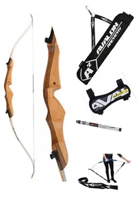 Confezione Arco Giovanile Ricurvo Core Legno. 54" RH, 18lb, nuovo consegna gratuita - Foto 1 di 10