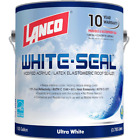 LANCO 1 Gallon Elastomeric Roof Coating White Reflective Rubberized Sealer Paint