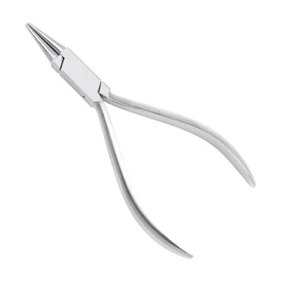 MASAKO INSTRUMENTE Rund-/Spitzzange nach VHO Fußpflege Nagelkorrektur Orthonyxie 0,5 mm RF 13 cm