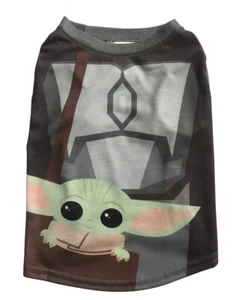 Dog Star Wars Lucas Mandalorian With Child Yoda Shirt by Disney New w/ Tags MED - Picture 1 of 5