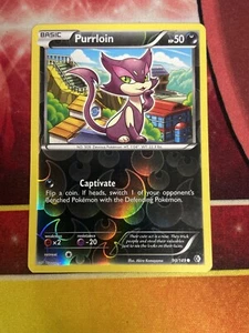 Pokemon Card Purrlion Reverse Holo Boundaries Crossed #90/149 - Picture 1 of 2