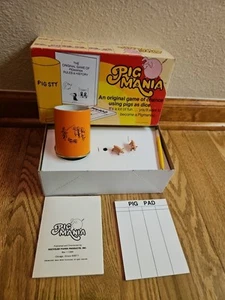 Original PIG MANIA Game ~ COMPLETE in Box w/ Pen & Score Pad ~ 1977 Vintage - Picture 1 of 6