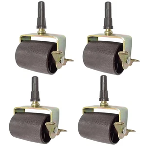 Bed Frame Wheels Rollers with Locking Bed Frame Casters Replacement with Socket  - Picture 1 of 12