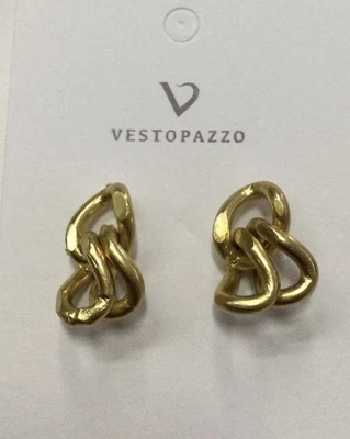 Orecchìni Vestopazzo Catena Ottone - Immagine 1 di 2