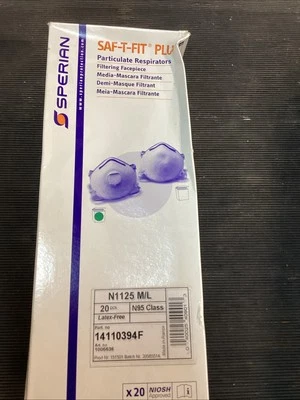 (Box of 20) Sperian 14110394F Sag-T-Plus Particular Respirators Class N95 Valve - Image 1 of 4
