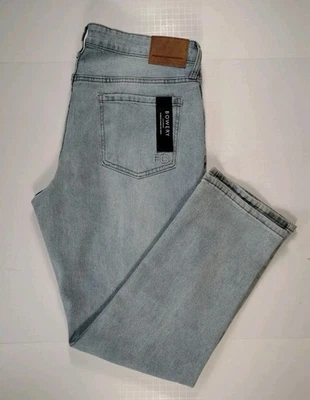 FRENCH CONNECTION-NUEVO CON ETIQUETAS-Jeans de mezclilla rectos ajustados azules para hombre-talla 38x30 Foto 1 de 4